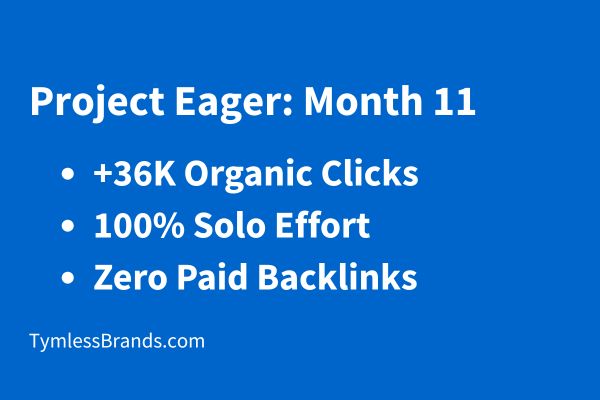 Project “Eager” Case Study Month: 11